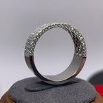 Load image into Gallery viewer, 7MM STYLISH MEN’S PAVE SPARKLING ICED OUT 5ROW ROUND CUT MOISSANITE DIAMOND BAND