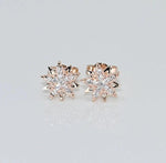 Load image into Gallery viewer, 8MM ROUND CUT DAINTY STAR MOISSANITE EARRING FOR WOMEN