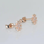 Load image into Gallery viewer, 8MM ROUND CUT DAINTY STAR MOISSANITE EARRING FOR WOMEN