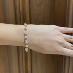 Load image into Gallery viewer, 14K SOLID GOLD DESIGNING ILLUSION SETTING BRACELET