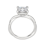 Load image into Gallery viewer, AYLA CUSHION CUT MOISSANITE ENGAGEMENT RING