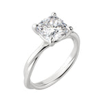 Load image into Gallery viewer, AYLA CUSHION CUT MOISSANITE ENGAGEMENT RING