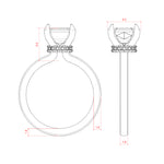 Load image into Gallery viewer, AMLA CLASSIC ASSCHER CUT MOISSANITE ENGAGEMENT RING