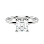 Load image into Gallery viewer, AMLA CLASSIC ASSCHER CUT MOISSANITE ENGAGEMENT RING