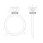 Load image into Gallery viewer, AMLA CLASSIC CUSHION CUT MOISSANITE ENGAGEMENT RING