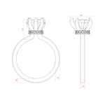 Load image into Gallery viewer, AMLA CLASSIC HEART CUT MOISSANITE ENGAGEMENT RING