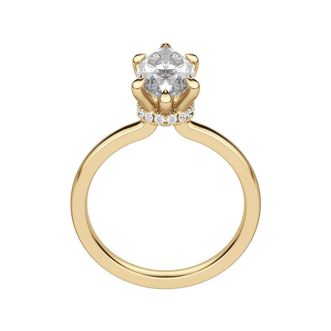AMLA CLASSIC MARQUISE CUT MOISSANITE ENGAGEMENT RING