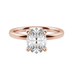 Load image into Gallery viewer, AMLA CLASSIC OVAL CUT MOISSANITE ENGAGEMENT RING