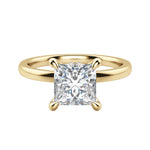 Load image into Gallery viewer, AMLA CLASSIC PRINCESS CUT MOISSANITE ENGAGEMENT RING