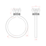 Load image into Gallery viewer, AMLA CLASSIC ROUND CUT MOISSANITE ENGAGEMENT RING