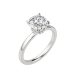 Load image into Gallery viewer, AMLA CLASSIC ROUND CUT MOISSANITE ENGAGEMENT RING