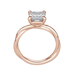 Load image into Gallery viewer, AYLA ASSCHER CUT MOISSANITE ENGAGEMENT RING