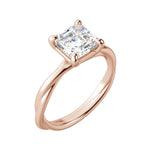 Load image into Gallery viewer, AYLA ASSCHER CUT MOISSANITE ENGAGEMENT RING