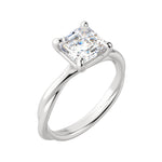 Load image into Gallery viewer, AYLA ASSCHER CUT MOISSANITE ENGAGEMENT RING