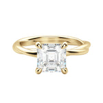 Load image into Gallery viewer, AYLA ASSCHER CUT MOISSANITE ENGAGEMENT RING