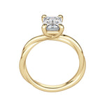 Load image into Gallery viewer, AYLA EMERALD CUT MOISSANITE ENGAGEMENT RING