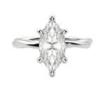 Load image into Gallery viewer, AYLA MARQUISE CUT MOISSANITE ENGAGEMENT RING