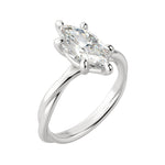 Load image into Gallery viewer, AYLA MARQUISE CUT MOISSANITE ENGAGEMENT RING