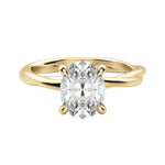 Load image into Gallery viewer, AYLA OVAL CUT MOISSANITE ENGAGEMENT RING
