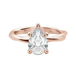 Load image into Gallery viewer, AYLA PEAR CUT MOISSANITE ENGAGEMENT RING