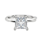 Load image into Gallery viewer, AYLA PRINCESS CUT MOISSANITE ENGAGEMENT RING