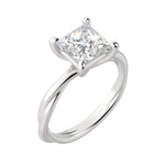 Load image into Gallery viewer, AYLA PRINCESS CUT MOISSANITE ENGAGEMENT RING