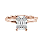 Load image into Gallery viewer, AYLA RADIANT CUT MOISSANITE ENGAGEMENT RING
