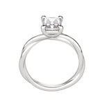 Load image into Gallery viewer, AYLA RADIANT CUT MOISSANITE ENGAGEMENT RING