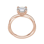 Load image into Gallery viewer, AYLA ROUND CUT MOISSANITE ENGAGEMENT RING