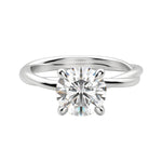 Load image into Gallery viewer, AYLA ROUND CUT MOISSANITE ENGAGEMENT RING