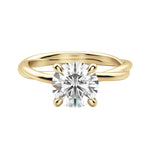 Load image into Gallery viewer, AYLA ROUND CUT MOISSANITE ENGAGEMENT RING