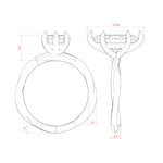 Load image into Gallery viewer, AYLA MARQUISE CUT MOISSANITE ENGAGEMENT RING