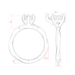 Load image into Gallery viewer, AYLA PEAR CUT MOISSANITE ENGAGEMENT RING