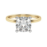 Load image into Gallery viewer, BARE CUSHION CUT MOISSANITE ENGAGEMENT RING