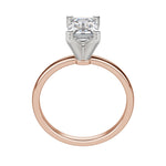 Load image into Gallery viewer, BARE EMERALD CUT MOISSANITE ENGAGEMENT RING