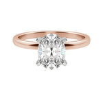 Load image into Gallery viewer, BARE OVAL CUT MOISSANITE ENGAGEMENT RING