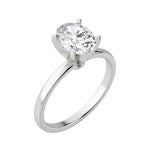 Load image into Gallery viewer, BARE OVAL CUT MOISSANITE ENGAGEMENT RING