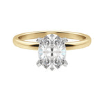 Load image into Gallery viewer, BARE OVAL CUT MOISSANITE ENGAGEMENT RING