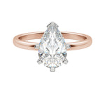 Load image into Gallery viewer, BARE PEAR CUT MOISSANITE ENGAGEMENT RING