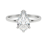 Load image into Gallery viewer, BARE PEAR CUT MOISSANITE ENGAGEMENT RING