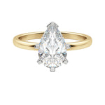 Load image into Gallery viewer, BARE PEAR CUT MOISSANITE ENGAGEMENT RING