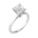 Load image into Gallery viewer, BARE PRINCESS CUT MOISSANITE ENGAGEMENT RING