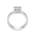 Load image into Gallery viewer, EAVE BOLD ASSCHER CUT MOISSANITE ENGAGEMENT RING