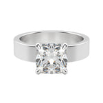 Load image into Gallery viewer, EAVE BOLD CUSHION CUT MOISSANITE ENGAGEMENT RING