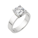 Load image into Gallery viewer, EAVE BOLD CUSHION CUT MOISSANITE ENGAGEMENT RING