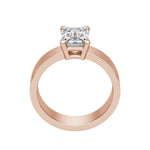Load image into Gallery viewer, EAVE BOLD EMERALD CUT MOISSANITE ENGAGEMENT RING
