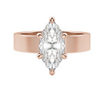 Load image into Gallery viewer, EAVE BOLD MARQUISE CUT MOISSANITE ENGAGEMENT RING