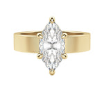 Load image into Gallery viewer, EAVE BOLD MARQUISE CUT MOISSANITE ENGAGEMENT RING