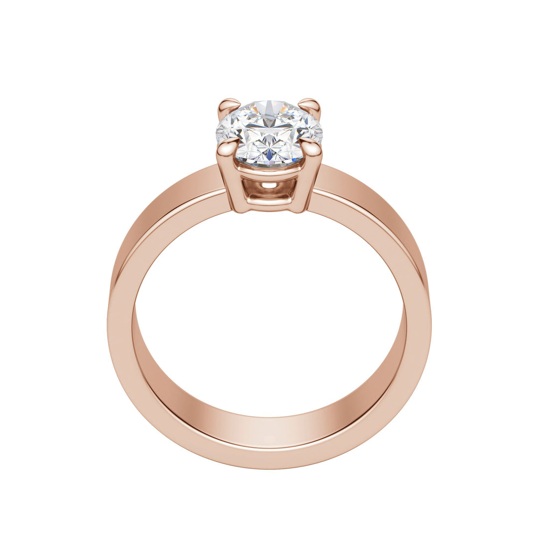 EAVE BOLD OVAL CUT MOISSANITE ENGAGEMENT RING