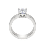 Load image into Gallery viewer, EAVE BOLD OVAL CUT MOISSANITE ENGAGEMENT RING
